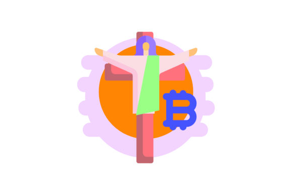 Bitcoin Easter Icon Jesus: Graphics & Icons for Seasonal Branding