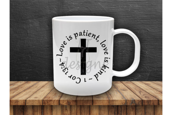 Christian 1 Cor 13 4 Love is Patient Graphics for Crafts