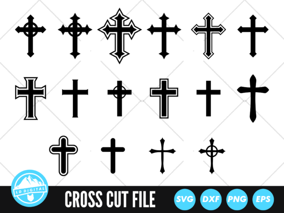 Christian Cross SVG for Crafts and Graphics
