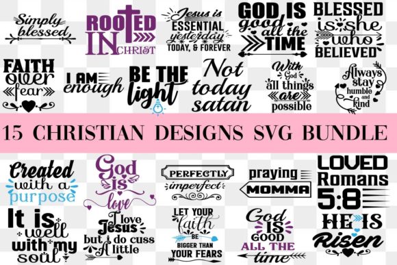 Christian Quotes Bundle Svg Religious: Graphics & Crafts Review
