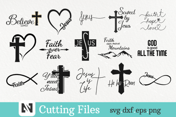 Faith Svg Bundle: Christian Graphics for Crafts & Branding