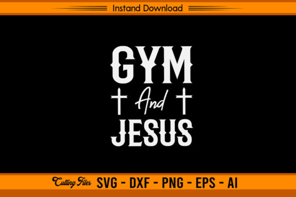 Gym and Jesus Christian SVG Graphics for Crafts & Publishing
