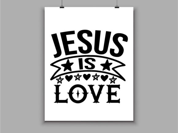 Jesus is Love Christian Craft: Graphics & Print Templates Review