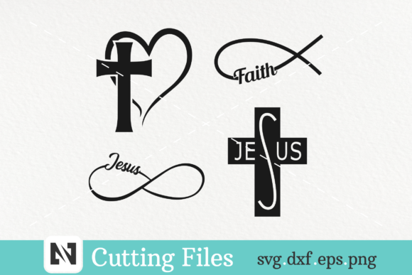Jesus Svg Bundle: Faith-Driven Graphics for Local Branding & Crafts