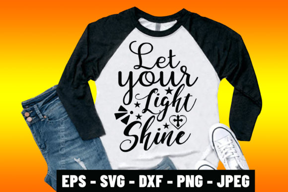 Jesus SVG Design Let Your Light Shine